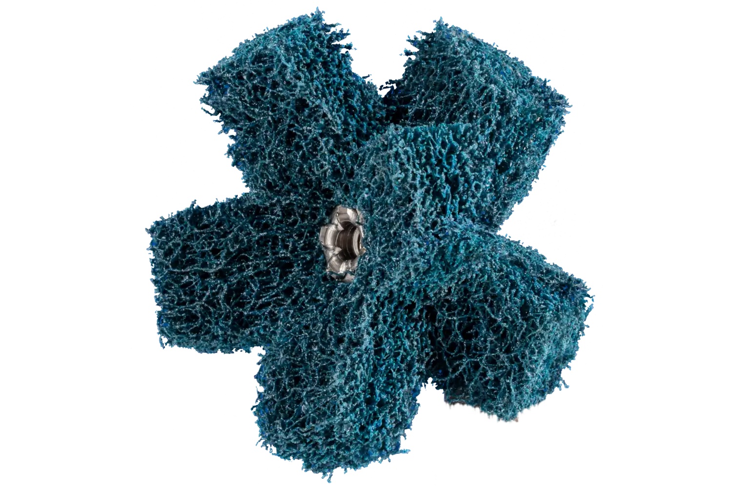 Picture of Pferd Polinox® Cross Buff, 2", 2 Layers, 8-32 Thread, 100 Grit Medium, Aluminum oxide